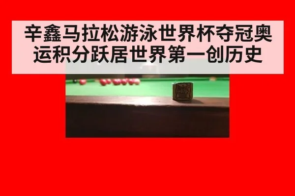 辛鑫马拉松游泳世界杯夺冠奥运积分跃居世界第一创历史